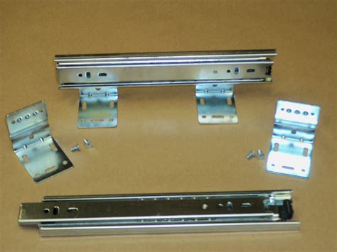 metal drawer slide brackets|cabinet sliding shelf plastic bracket.